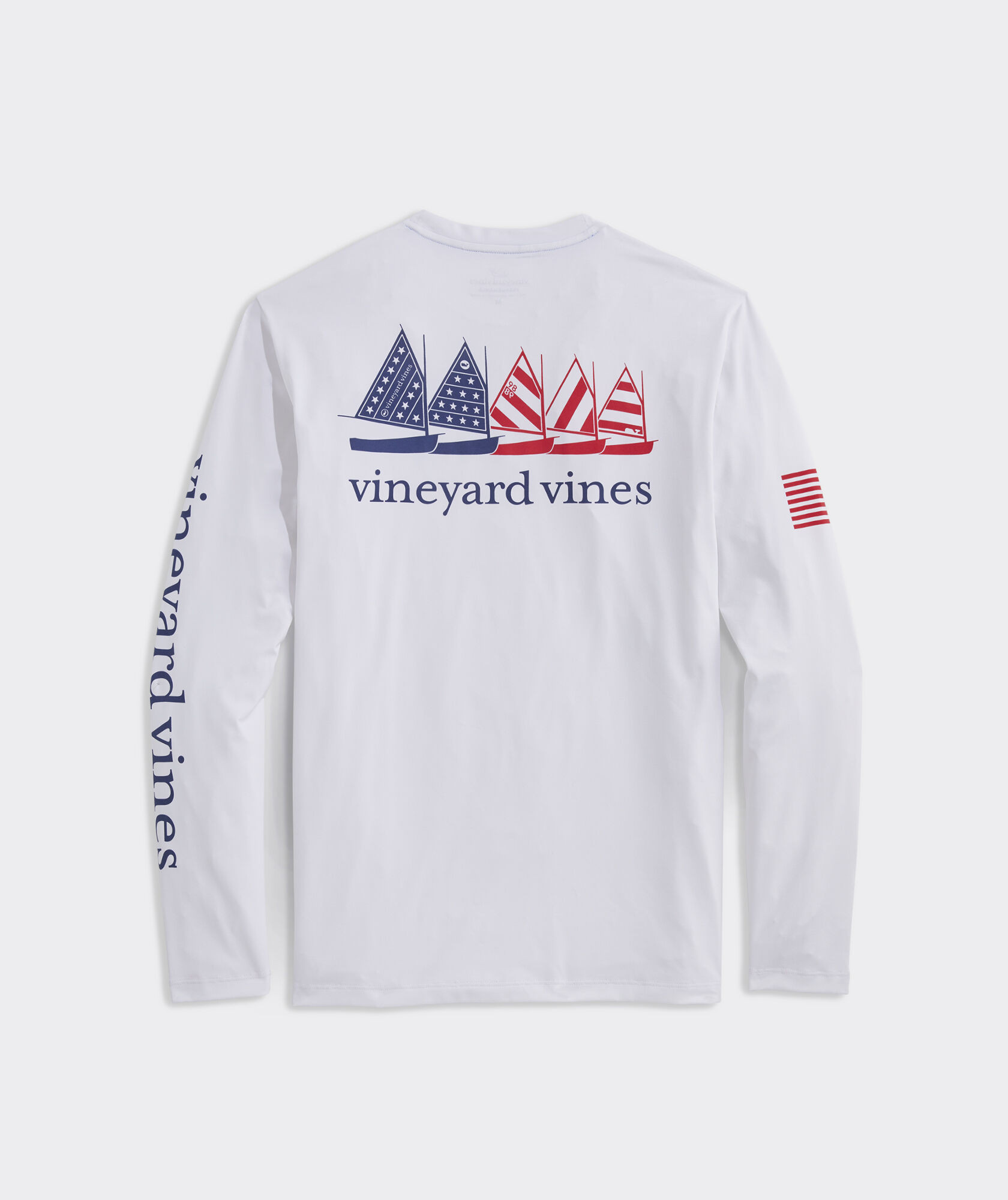 USA Catboats Long-Sleeve Harbor Performance Tee | vineyard vines