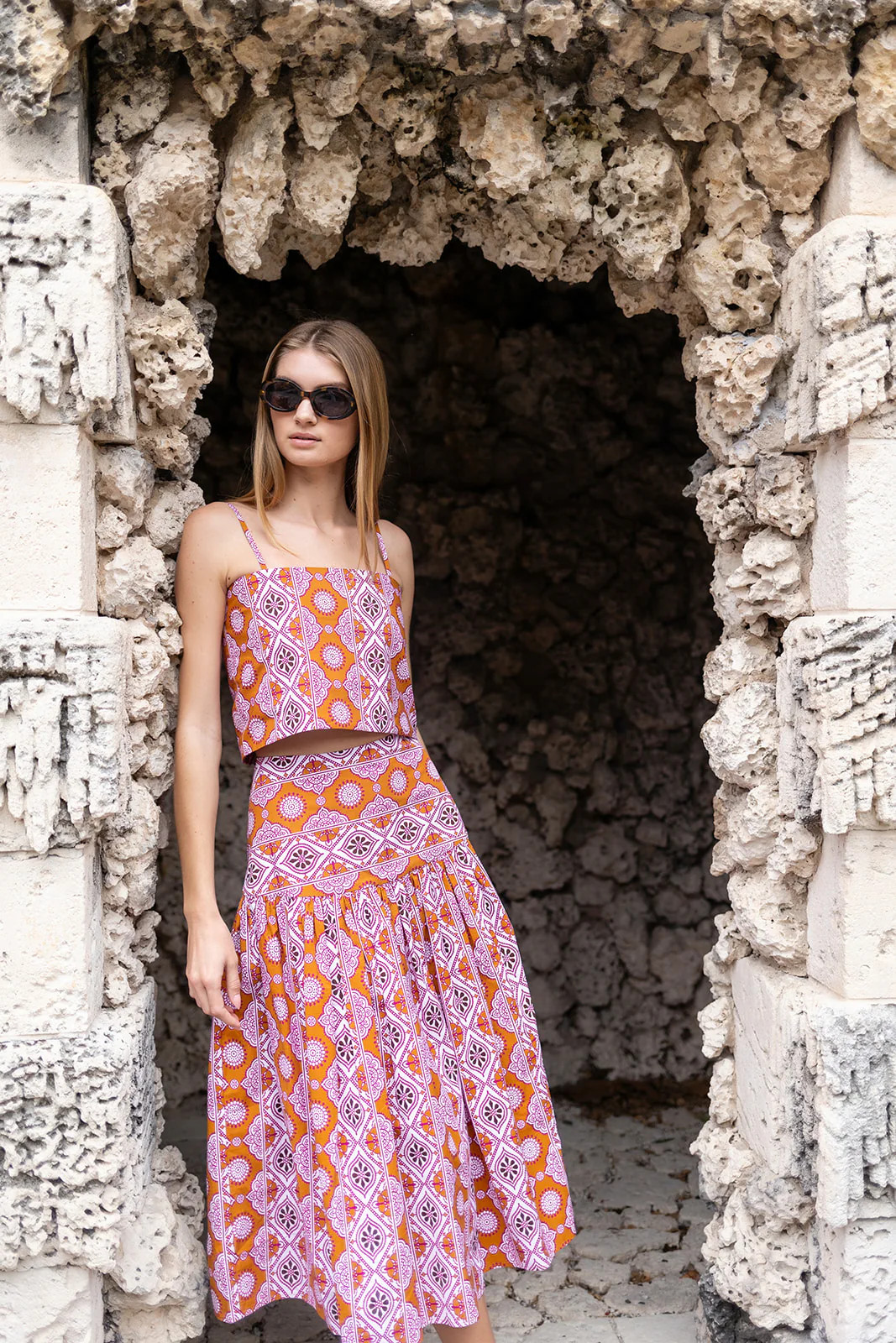 Circle Top - Orchid Palazzo Tile | Julia Amory