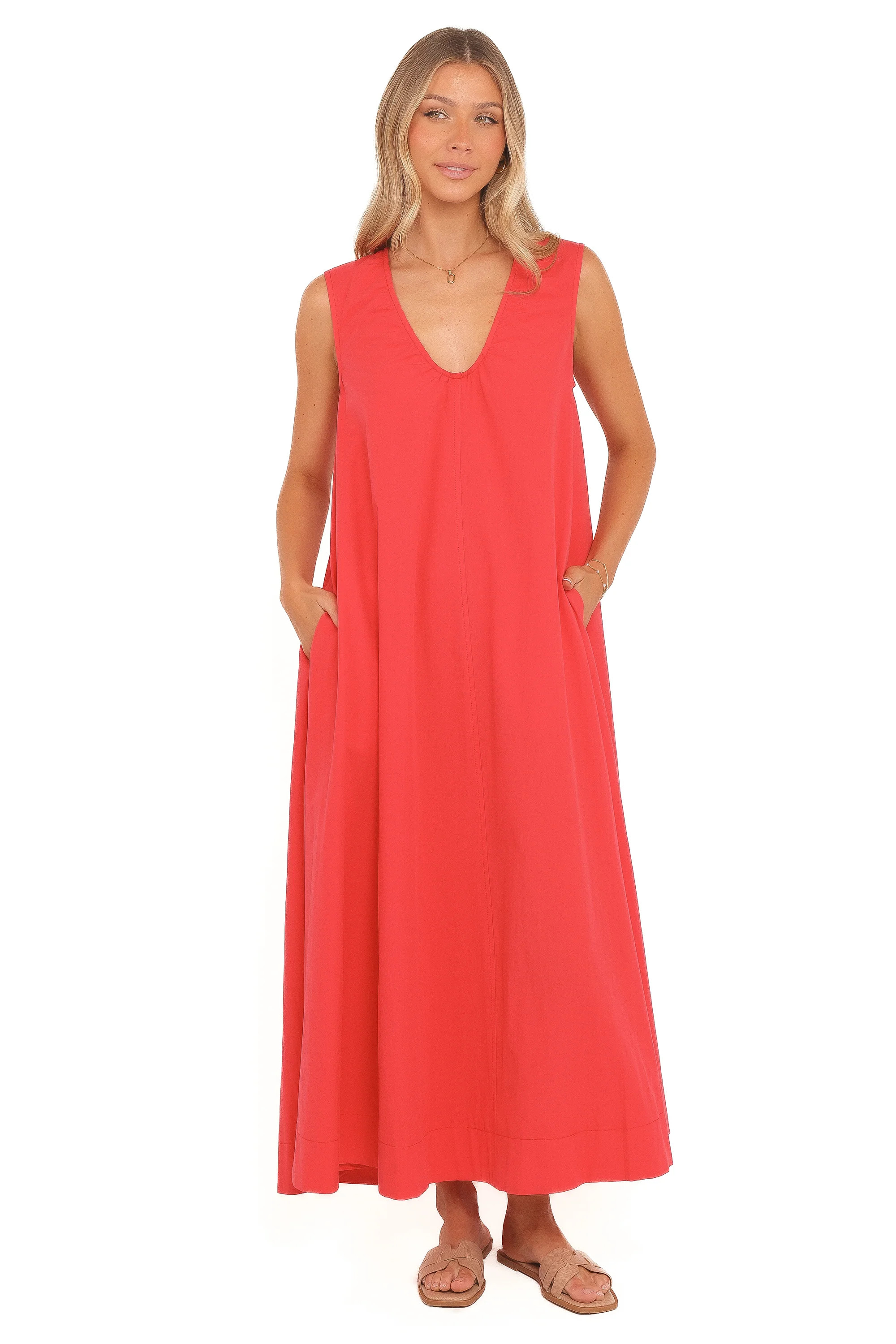 Laurita Maxi Dress - Red | Petal & Pup (US)