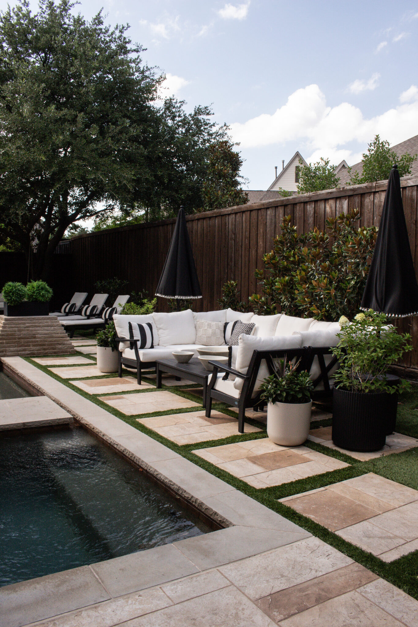 From morning coffee to backyard dinners with friends, this outdoor space was designed for everyday living. Browse all the beautiful black and white outdoor furniture, decor, and entertaining ideas through the link.

#LTKSeasonal #LTKHome