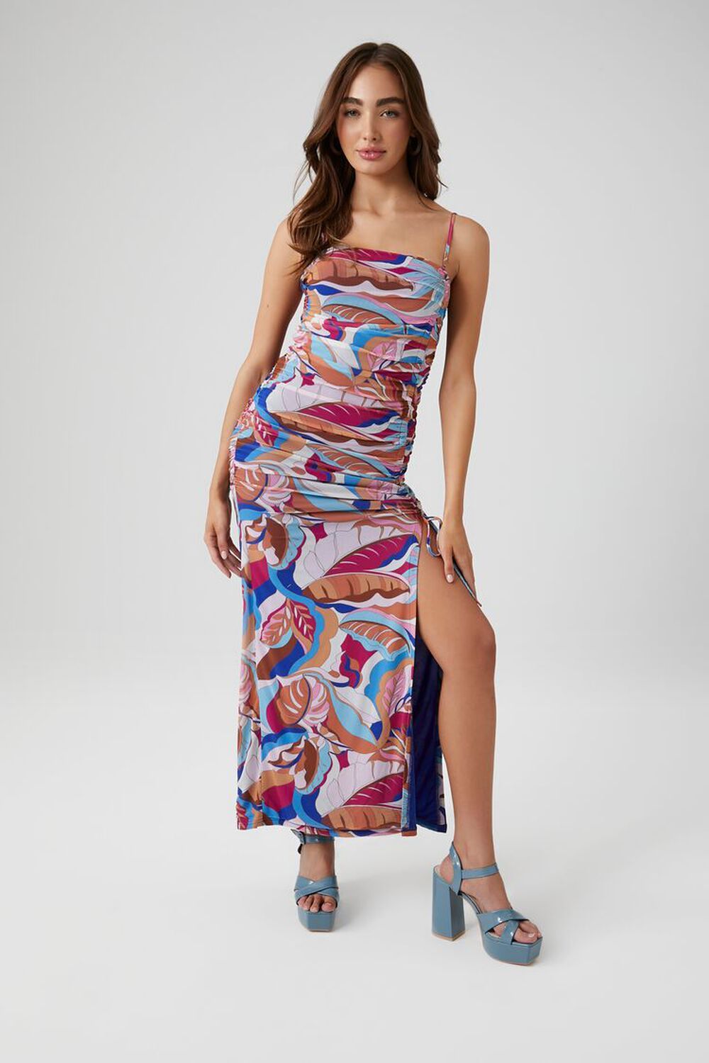 Abstract Print Midi Dress | Forever 21 (US)
