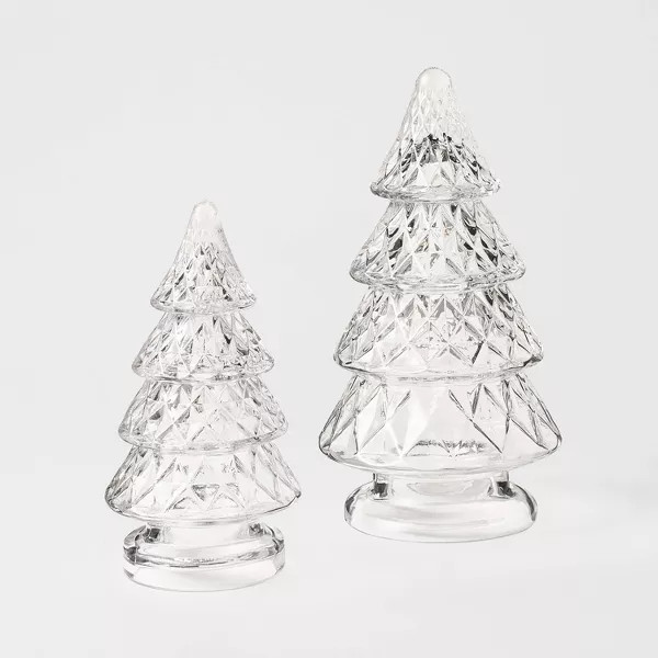 Small Etched Glass Christmas Tree - Threshold™ designed with Studio McGee | Target