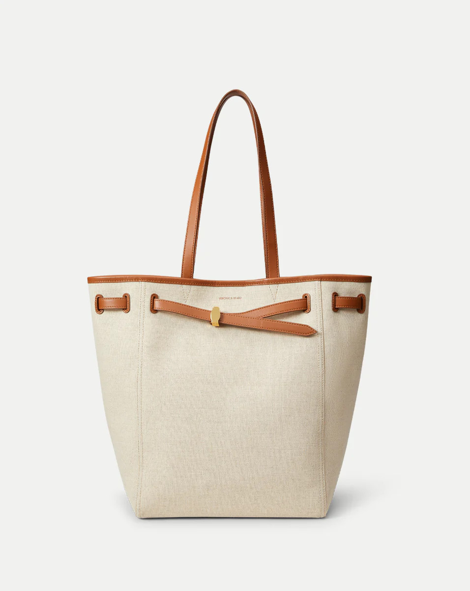 Veronica Beard Canvas Dash Tote Bag in Tan | Veronica Beard | Veronica Beard