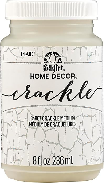 FolkArt Home Decor Chalk Furniture & Craft Acrylic Paint in Assorted Colors, 8 ounce, Crackle | Amazon (US)