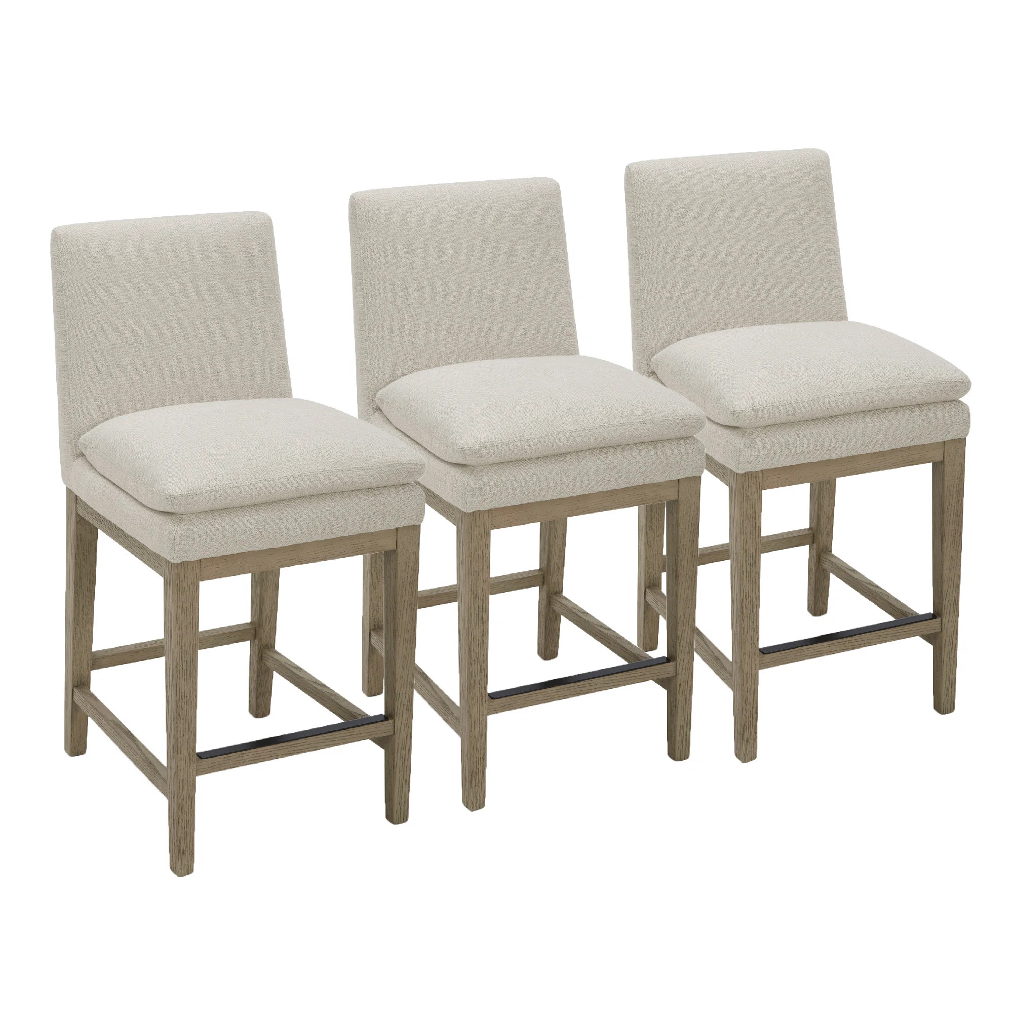 Bethea Upholstered Counter Stool (Set of 2) (Set of 3) | Joss & Main