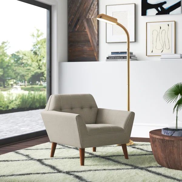Petrin Modern Button Tufted Lounge Chair | Wayfair North America