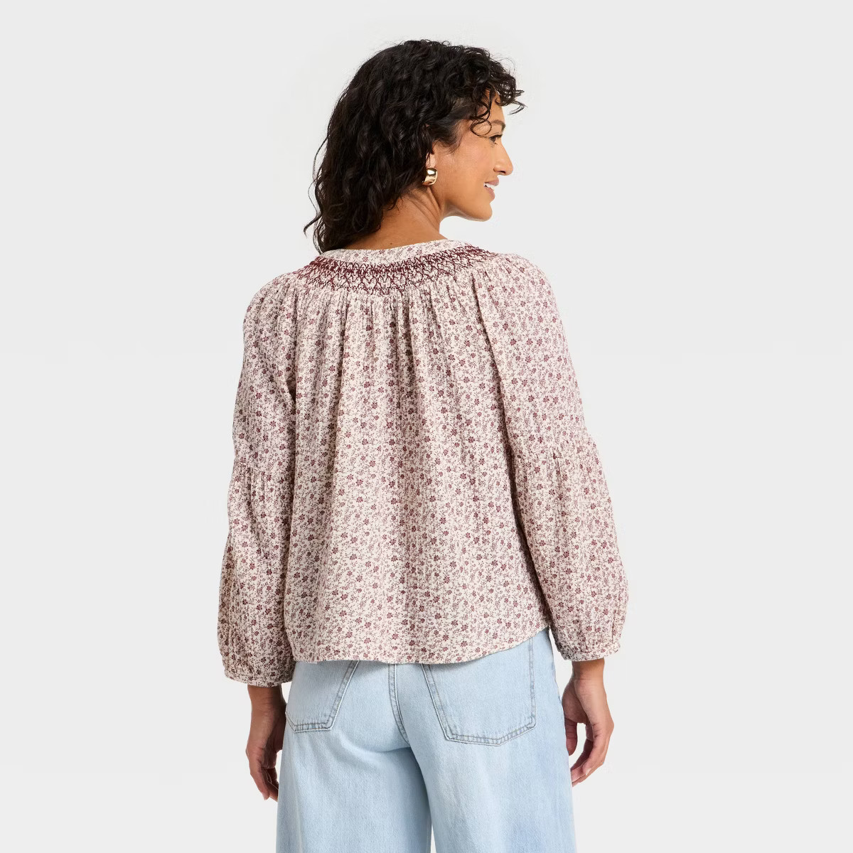 Women's Raglan Long Sleeve Tie-Front Blouse - Universal Thread™ | Target