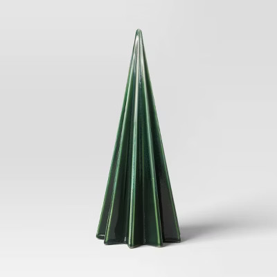 Christmas Large Green Faceted Ceramic Tree - Threshold™ | Target