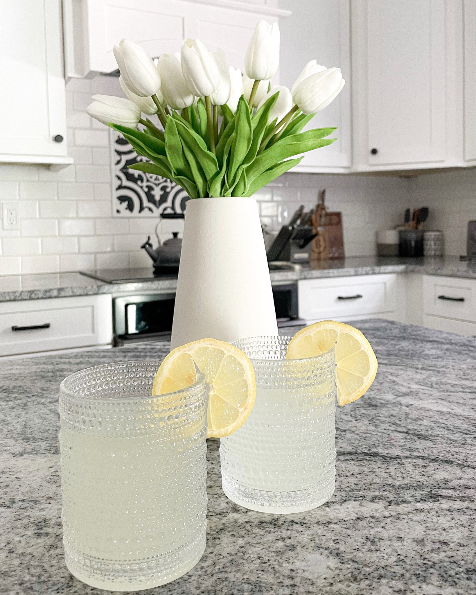 Simple spring decor🤍🍋 loving these beautiful glasses

#LTKSeasonal #LTKhome #LTKGiftGuide