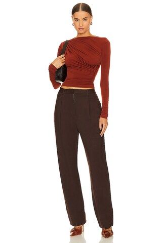 L'Academie x Marianna Tullah Top in Cognac from Revolve.com | Revolve Clothing (Global)