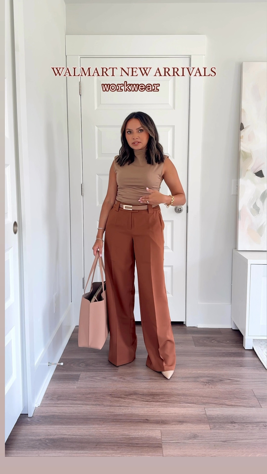 Tan sleeveless top size xs TTS
Brown dress pants size 0 - sized down a size, rungs big in the waist
Belt size 26-30”
Tan heels size 5 TTS

Olive green button down dress size xs TTS
Tan boots size 5.5 TTS

Burgundy red dress size xs TTS
Black heels size 5 TTS

White off the shoulder top size xs TTS
Black dress pants size 0 - sized down a size, runs big in the waist
Belt is from Celine!  

Workwear 
Work outfit 
Office outfit 
Summer outfits 
Teacher outfits 
Back to school 

Honey Sweet Petite 
Honeysweetpetite 

#LTKWorkwear #LTKStyleTip #LTKFindsUnder50