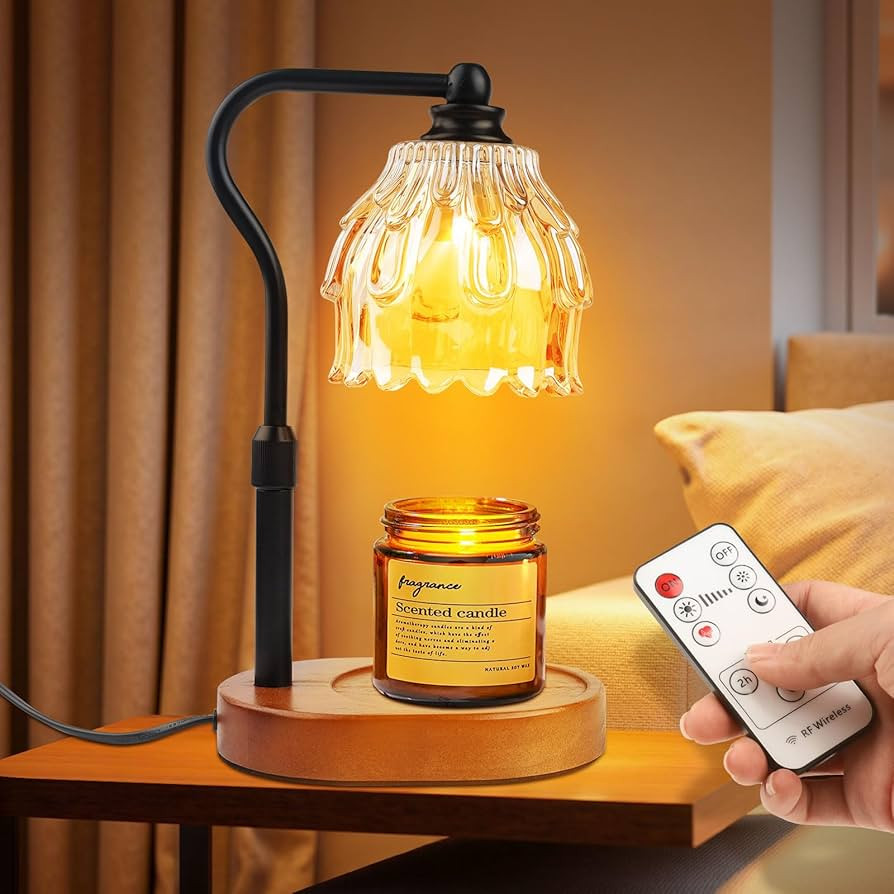 Candle Warmer Lamp with Timer and Wireless Remote Control, Dimmable Candle Warmer for Jar Candles... | Amazon (US)