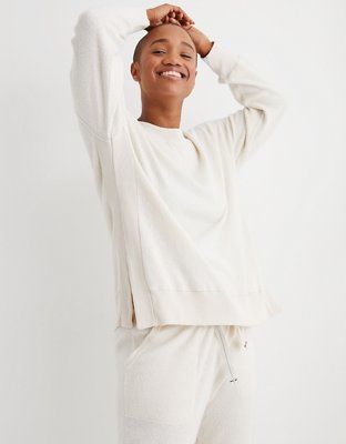 Aerie Cozy Good Vibes Oversized Sweatshirt | American Eagle Outfitters (US & CA)