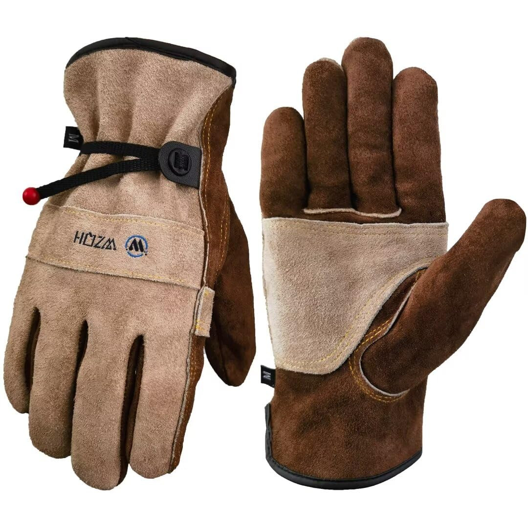 WZQH Leather Work Gloves for Men or Women. Large Glove for Gardening, Tig/Mig Welding, Constructi... | Amazon (UK)