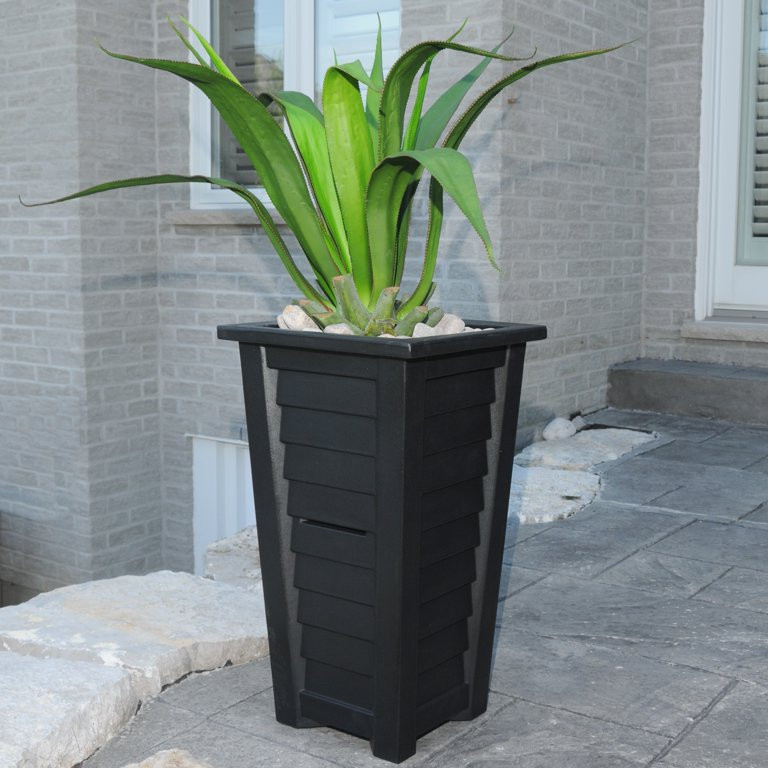 Mayne Lakeland Tall Planter - Black - Walmart.com | Walmart (US)