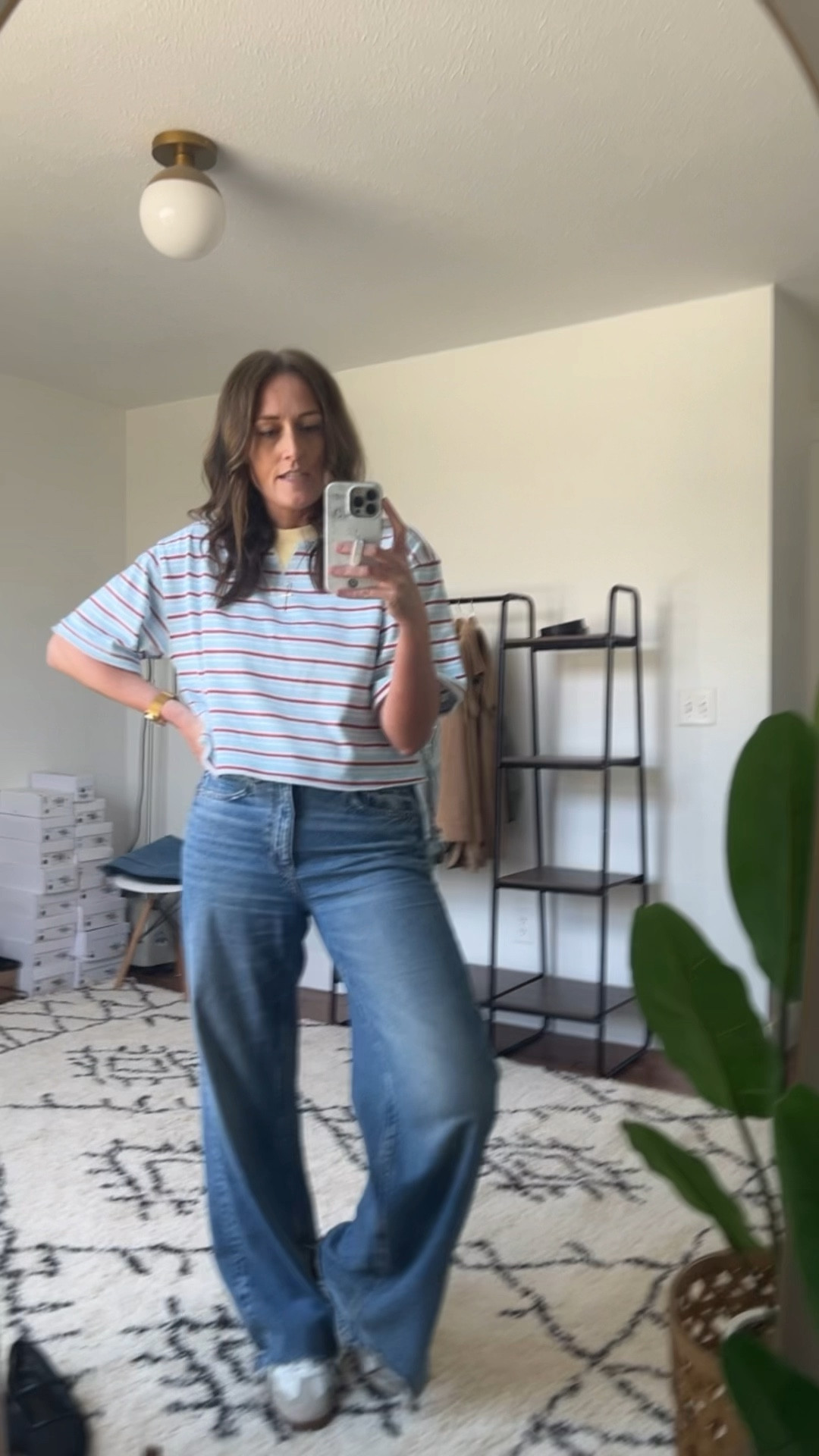 Cropped boxy tee from Target. Perfect cropped length for moms. I’m in a small.

Everyday outfits. Easy outfits. Easy outfit ideas. Neutral basics. Spring outfits. Spring outfit idea. Casual outfits. Basic mom outfit. Casual outfit idea. Casual outfit. Everyday outfit. Mom outfit. Street style.

#LTKFindsUnder50 #LTKOver40 #LTKFindsUnder100