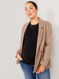 Maternity EveryWear Fitted Long-Sleeve T-Shirt | Old Navy (US)