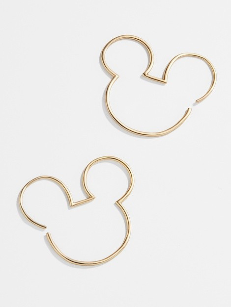 Disney 18K Gold Sterling Threader Hoops | BaubleBar (US)