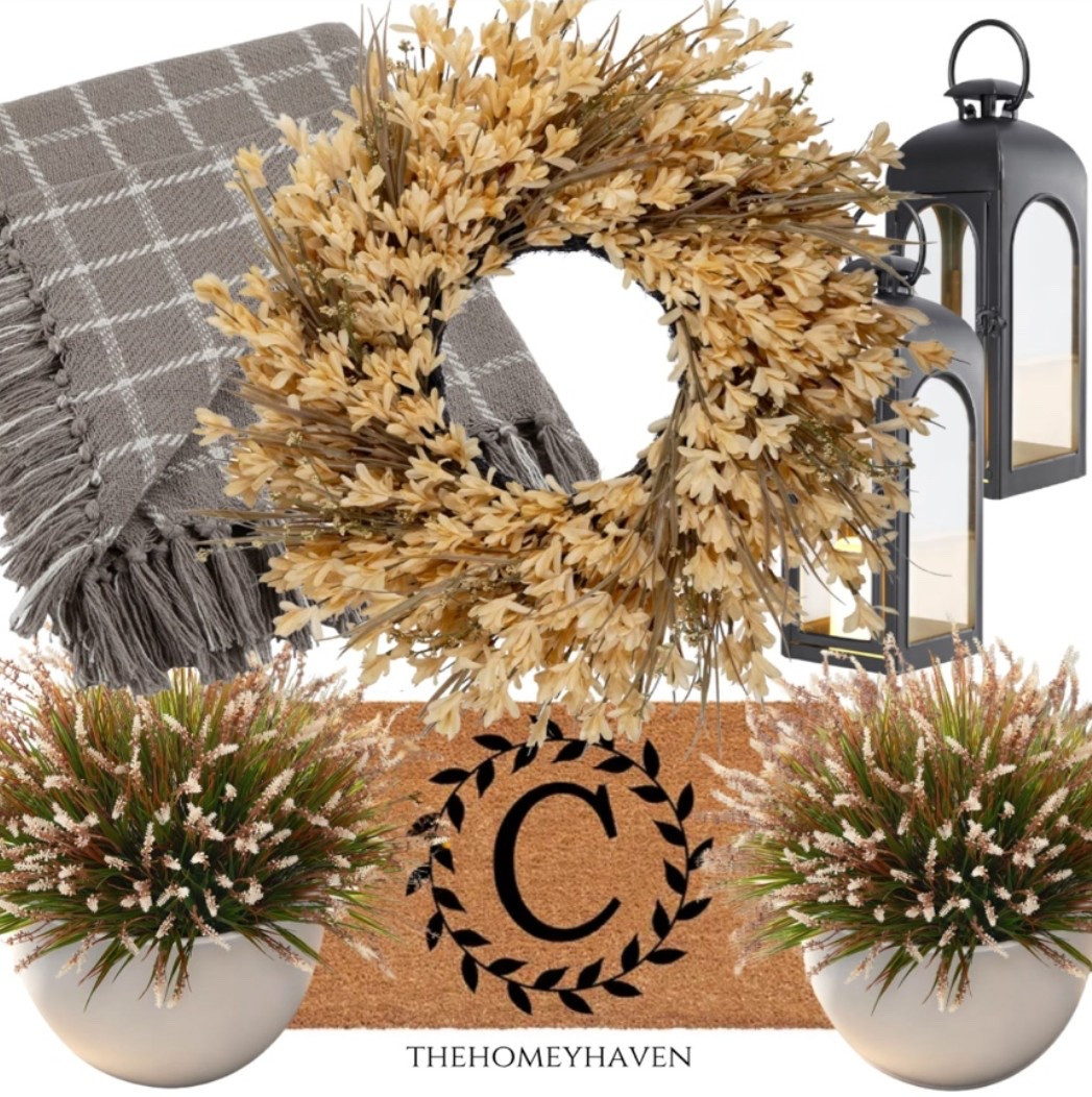 Fall home decor
Fall decor
Fall entryway
Fall front door 
Front door inspo
Welcome mat 
Lanterns 
Outside faux stems
Throw blanket 
Amazon home
Amazon finds
Amazon fall finds 
Fall vibes
Fall wreaths
Front door 
New home decor
Football season Living room
Cozy season
Outdoor decor

#LTKHome #LTKSeasonal #LTKSaleAlert
