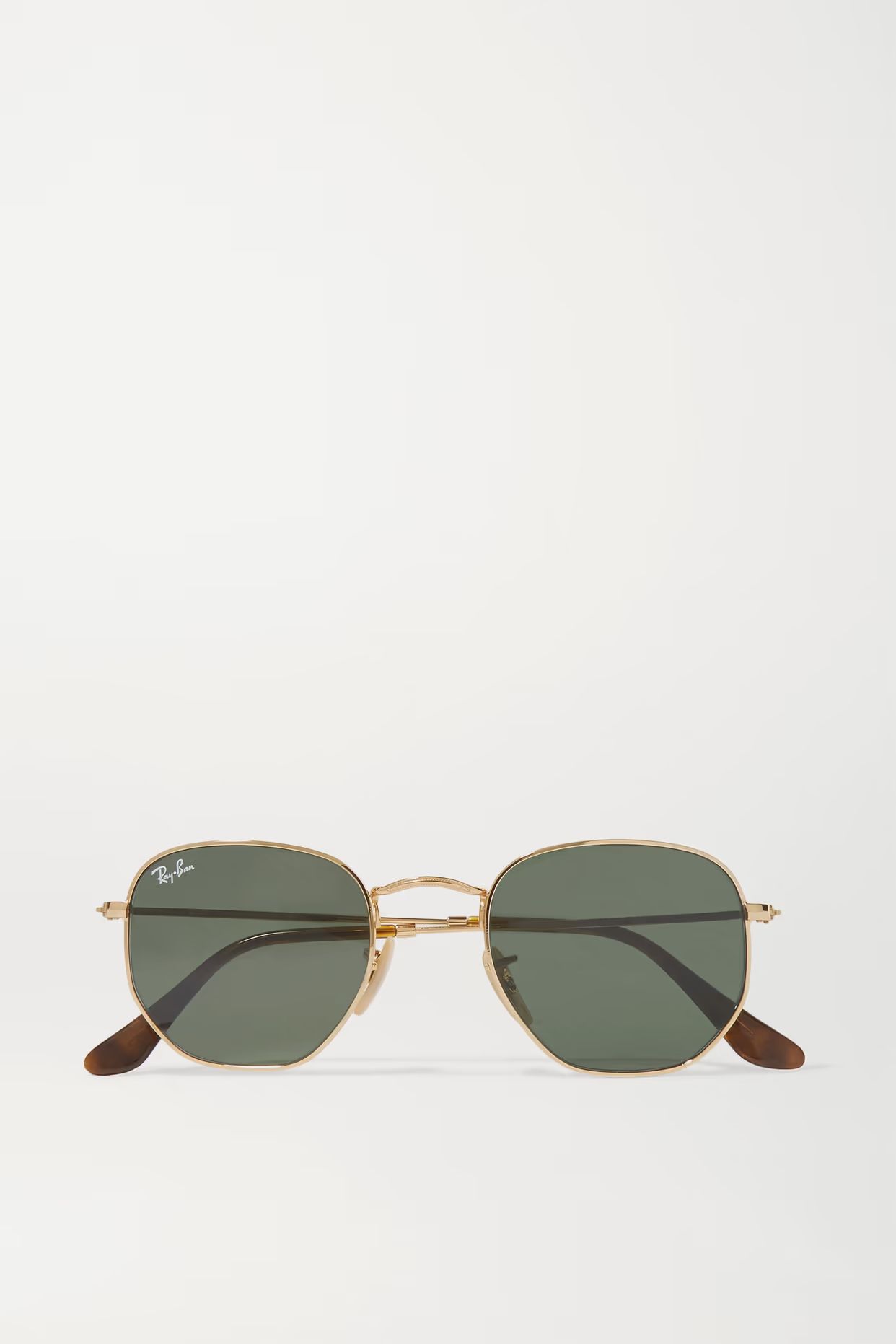 Ray-Ban - Hexagon-frame Gold-tone Sunglasses - one size | NET-A-PORTER (US)