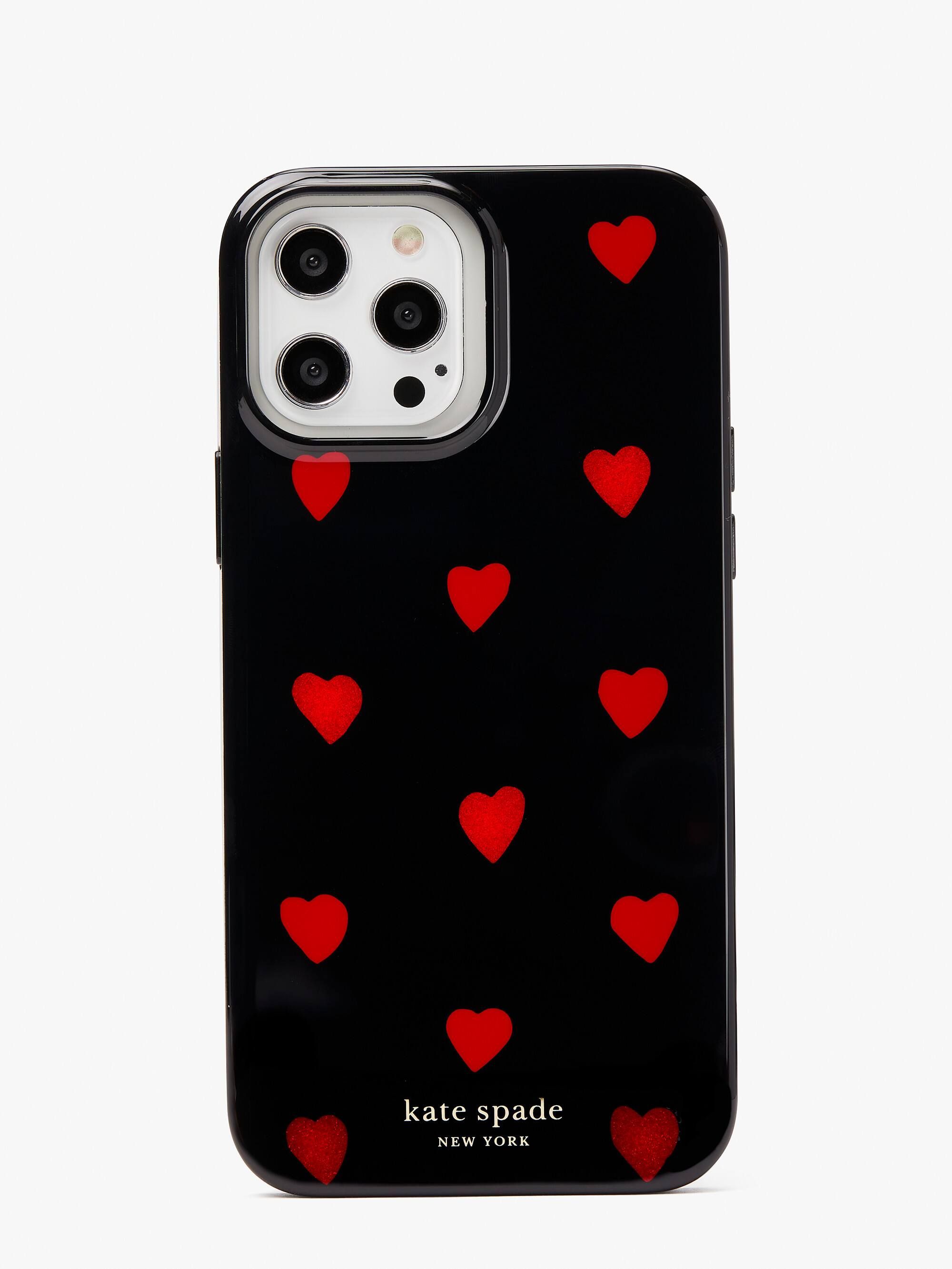 glitter hearts iphone 13 pro max case | Kate Spade (US)