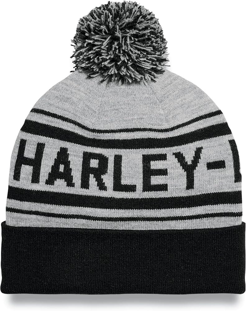 Harley-Davidson Men's Celebration Beanie - Light Gray Heather - 97698-23VM | Amazon (US)