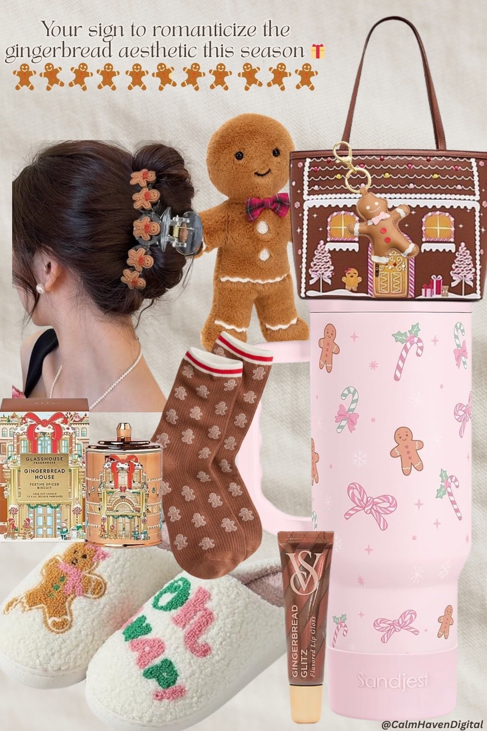 Your sign to romanticize the gingerbread aesthetic this season 🍪✨
Cozy socks, cute cups, warm candles, plushies… literally everything smells like fresh baked memories 😌
Linked pieces on my LTK so you can build your own cozy holiday vibe 🤎🎄


#LTKSeasonal #LTKHoliday #LTKGiftGuide