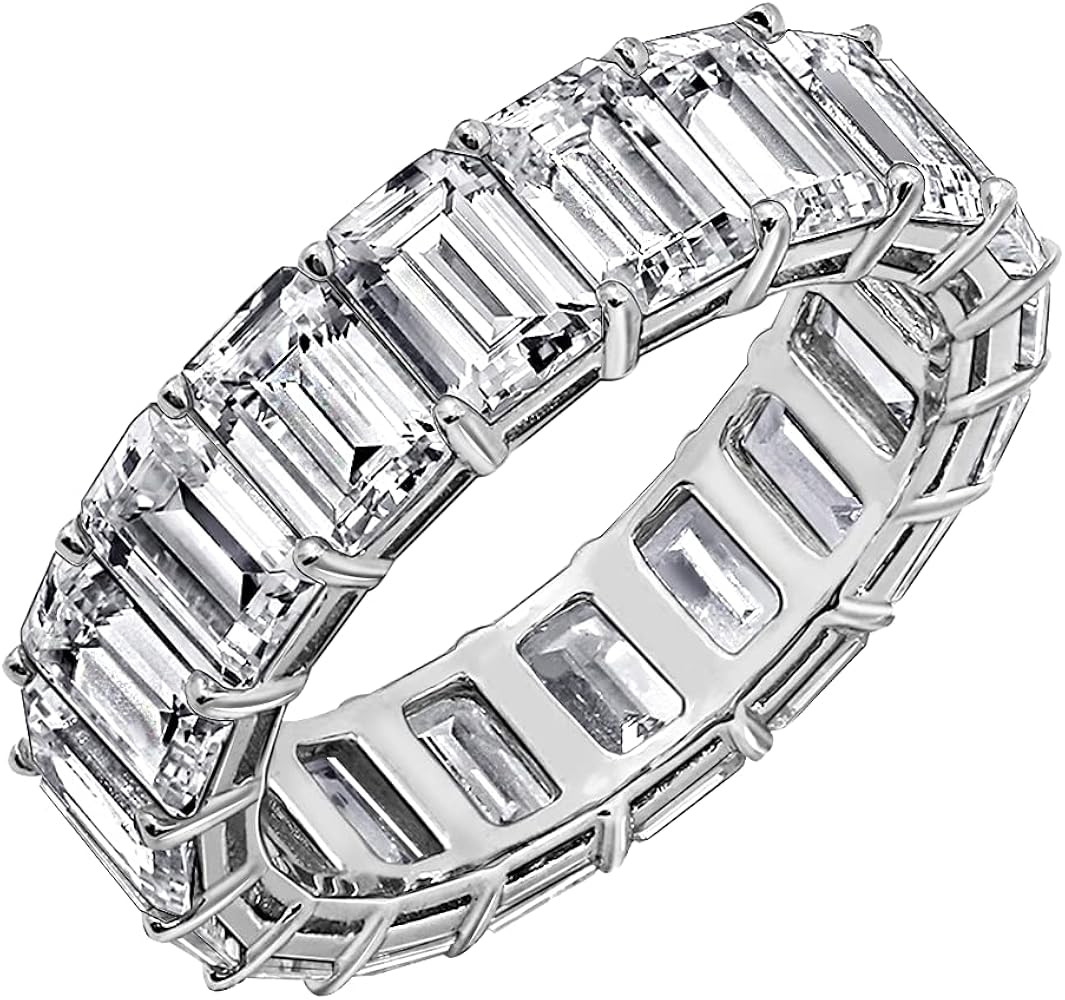 Marilyn Monroe Eternity Ring For Women 14K Yellow Gold, Rose Gold, Platinum Plated 925 Sterling S... | Amazon (US)