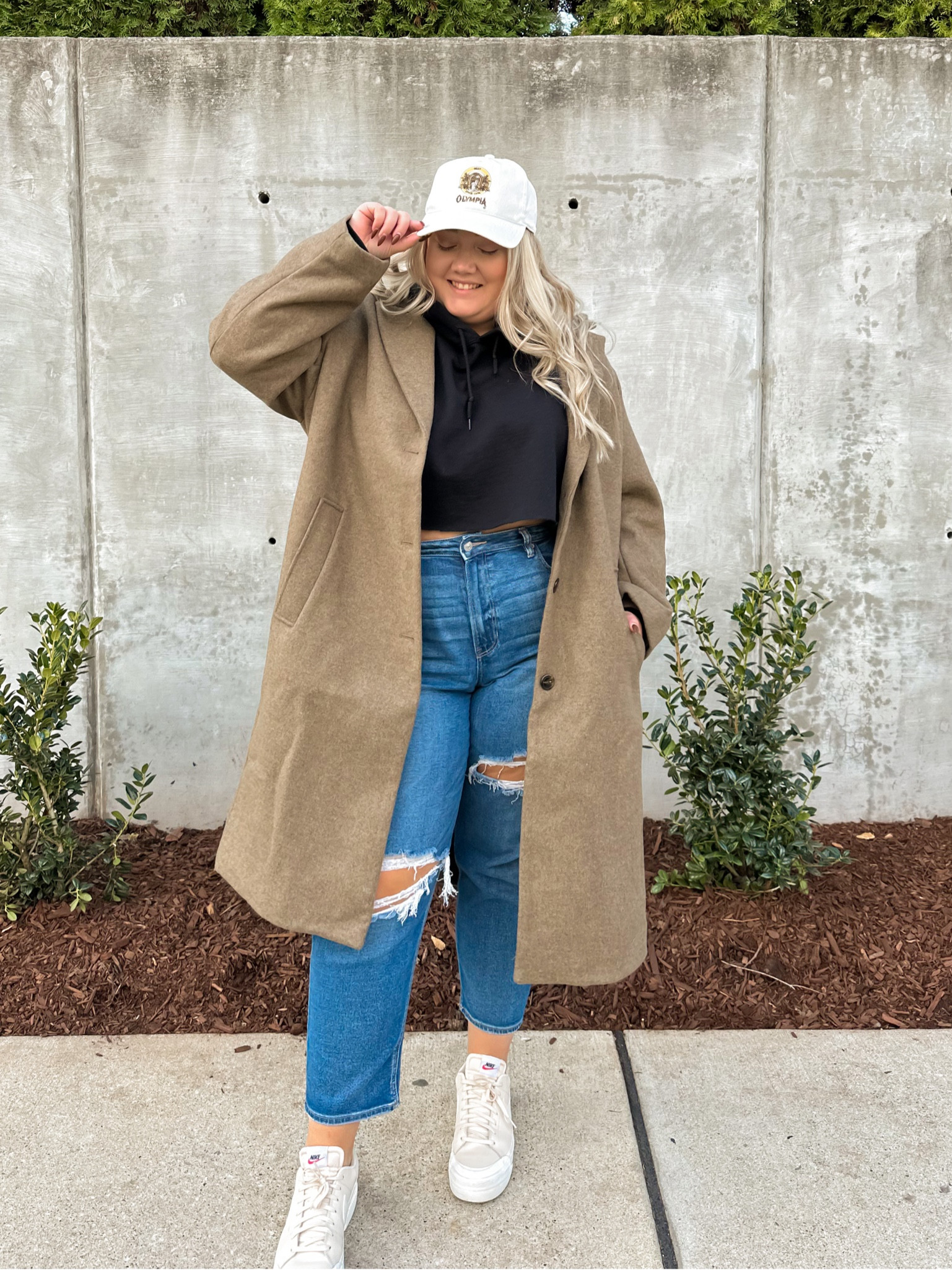 Winter ootd - oversized coat inspo! Size xxl in coat, 3X in hoodie and 18 in denim! #winteroutfit #wintercoat #oversizedcoat

#LTKHoliday #LTKCyberweek #LTKSeasonal