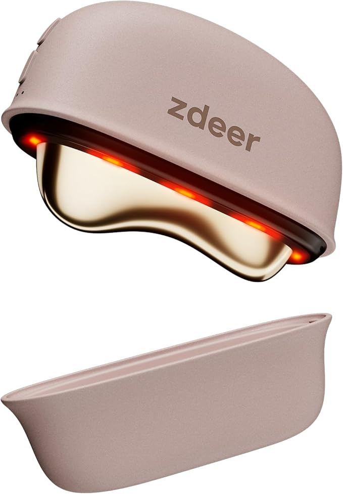 ZDEER LED Red Light Therapy for Face & Neck Massager Facial Care Device – Electric Gua Sha Bras... | Amazon (US)