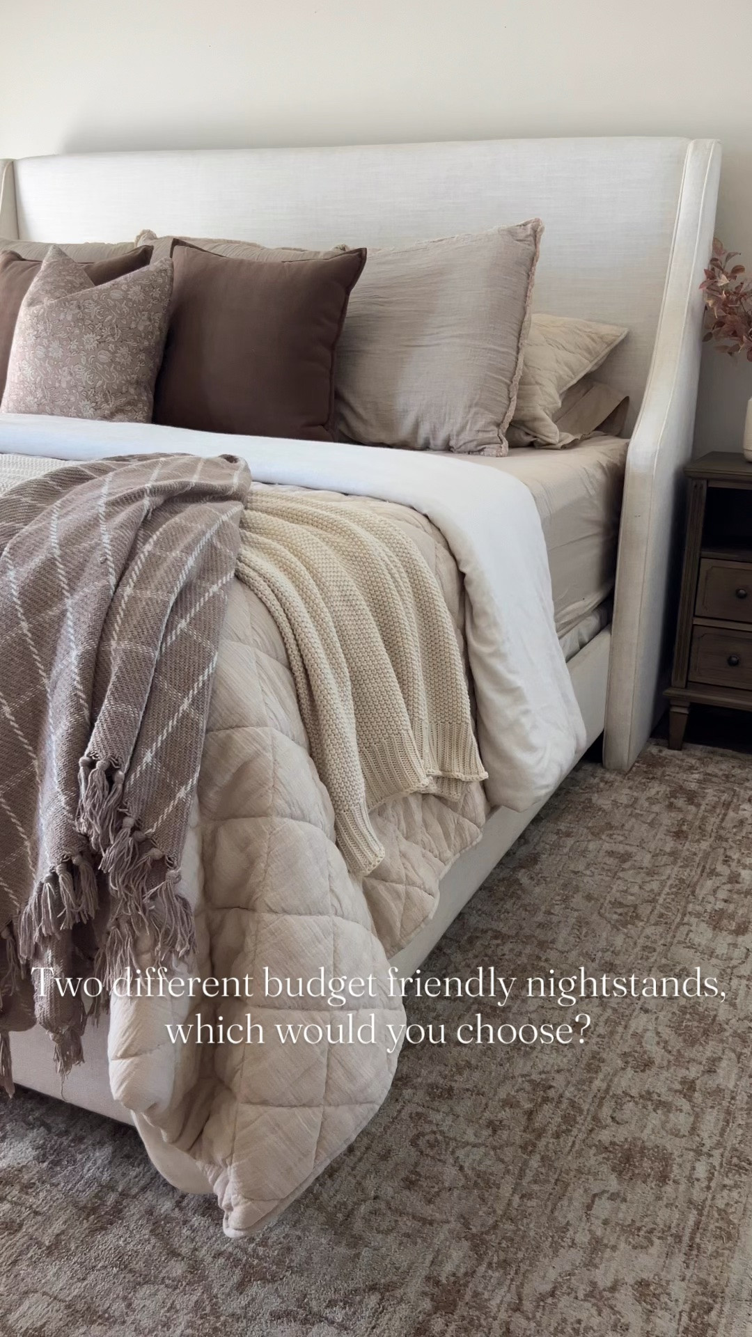 Budget friendly nightstands, both such great options! 

Nightstand, upholstered bed, bed, bedding, neutral bedding, area rug, neutral rug, throw pillow, throw blanket, comforter

#LTKHome #LTKSaleAlert #LTKSeasonal