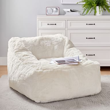 Polar Bear Ivory Modern Lounger | Pottery Barn Teen | Pottery Barn Teen