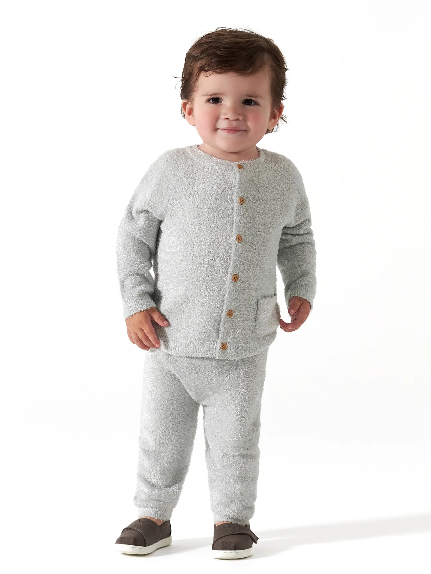 Modern Moments by Gerber Baby Boy or Girl Gender Neutral Long Sleeve Cozy Cardigan Sweater & Pant... | Walmart (US)
