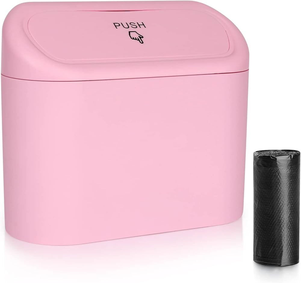 Accmor Car Trash Can with Lid, Vehicle Trash Bin Car Dustbin Garbage Organizer Holder with One Ro... | Amazon (US)