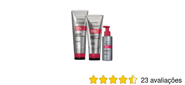 Combo Siàge Glow Expert: Shampoo 250ml + Condicionador 200ml + Balm Disciplinante 100ml | Eudora | Eudora (BR)