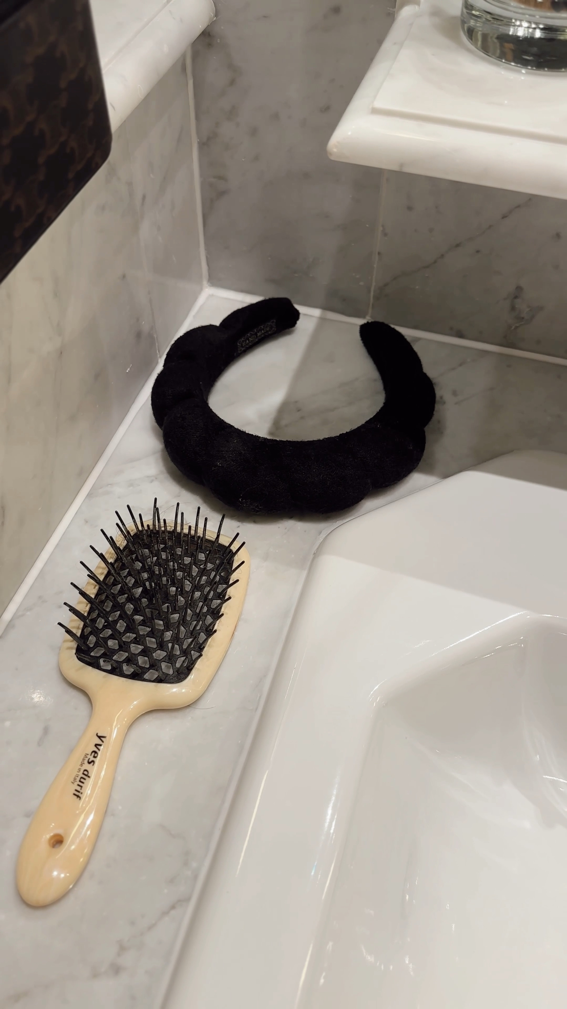I use this headband every night and love it! My brush is a splurge but I found it currently on sale ✨ linking below all of my toiletries I packed with me for London 