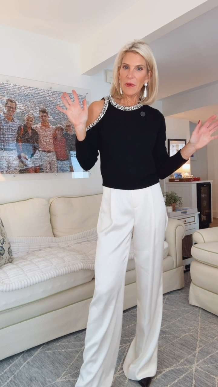 Holiday sparkle is officially happening. One silver winter-white look and one classic black — both equally fabulous. I’m truly torn, so help me pick! #Saks #SaksPartner @saks 

 

#LTKHoliday