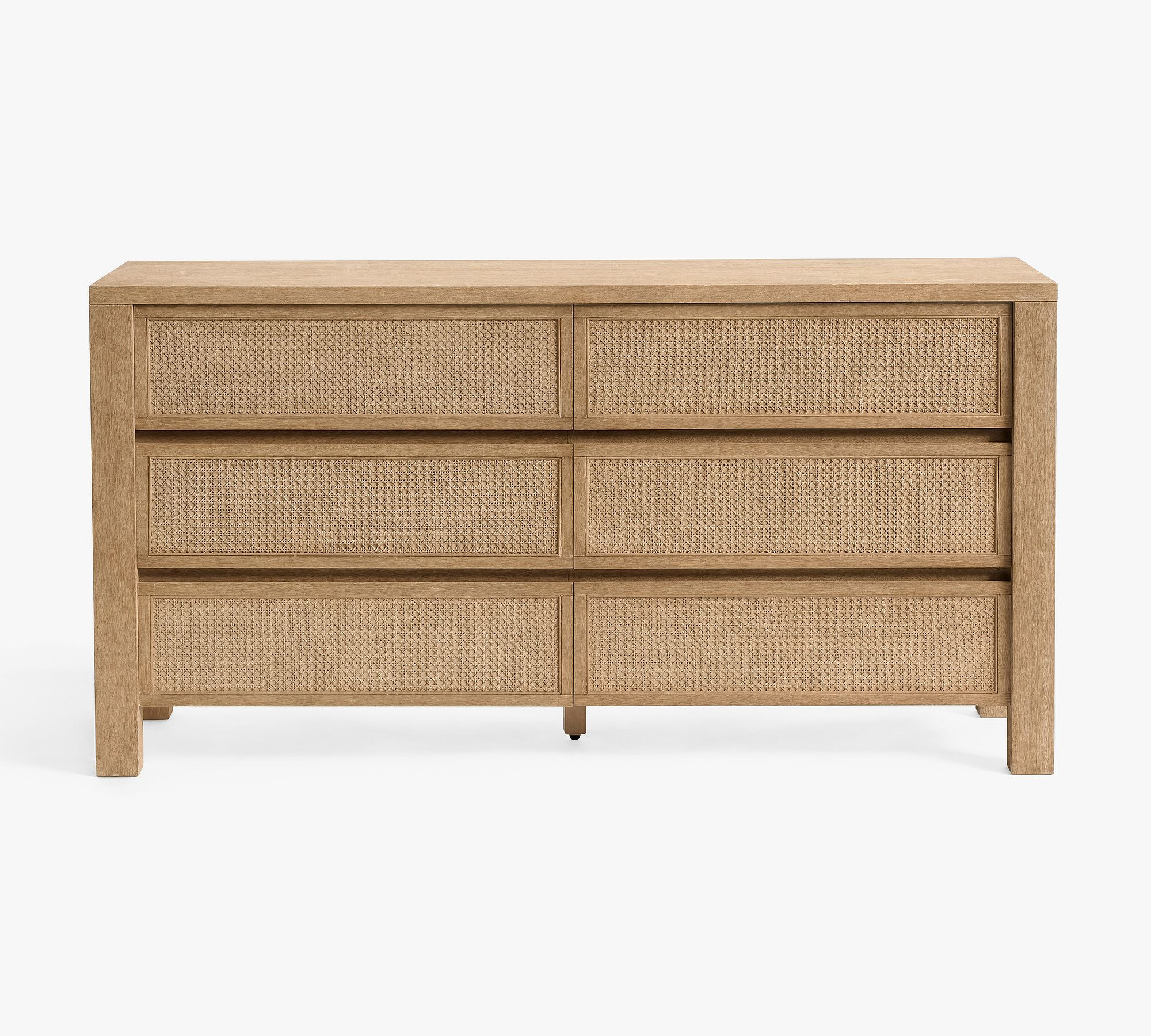 Marina Cane 6-Drawer Dresser (66") | Pottery Barn (US)