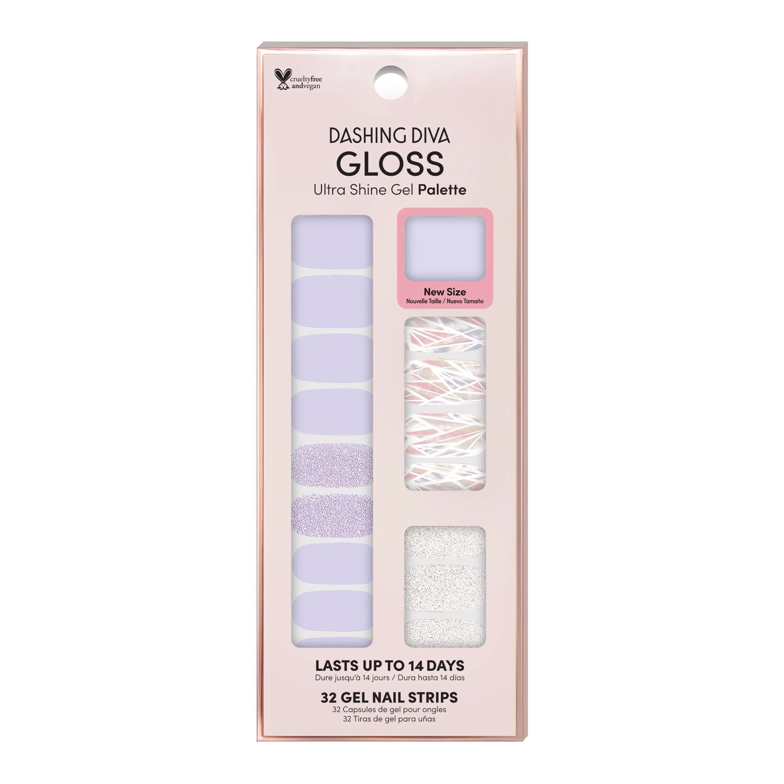 Dashing Diva GLOSS Ultra Shine Gel Palette, Gleam Queen, 32ct, Nail Stickers | Walmart (US)