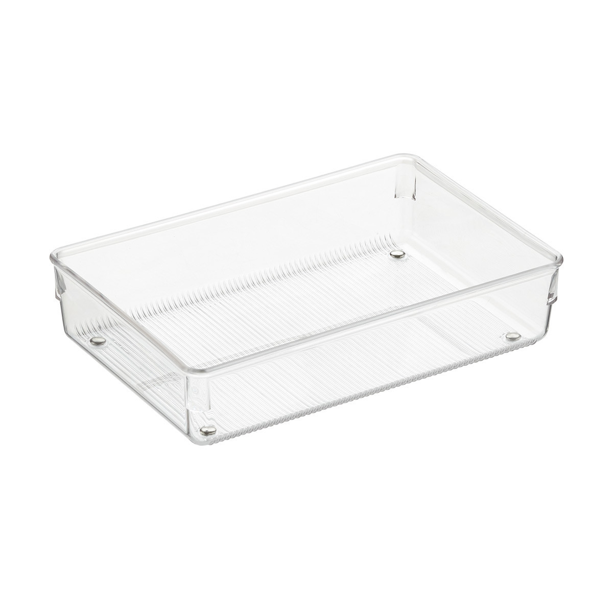 iDESIGN Linus Shallow Drawer Organizer Clear | The Container Store