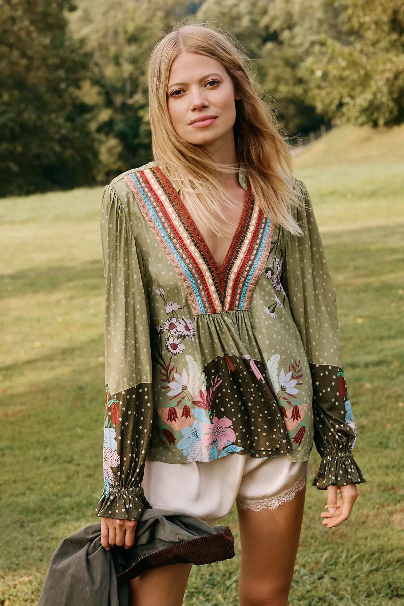 Bl-nk Stephanie Long-Sleeve Top | Anthropologie (US)