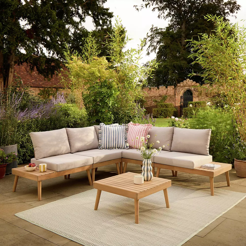 Buy Habitat Wooden Garden Sofa Set | Garden furniture sets | Habitat | Habitat UK