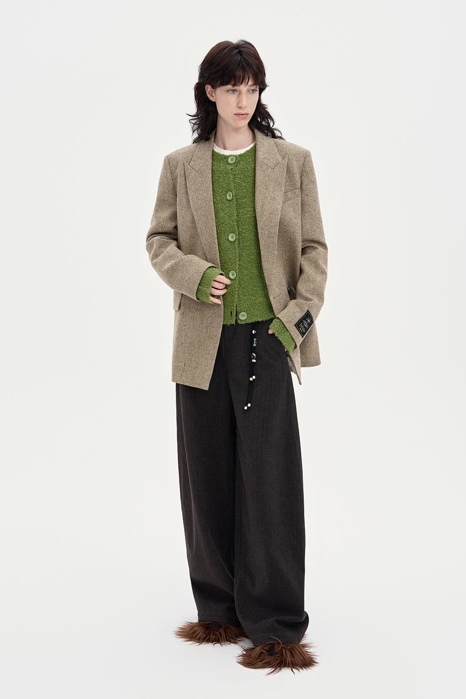 Retro old money style suit for women loose versatile suit | SELFWHO