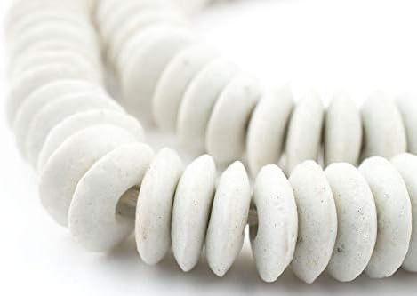 TheBeadChest Ashanti Fair Trade Glass Saucer Beads - African Tribal Ethnic Disk Rondelle Spacers ... | Amazon (US)