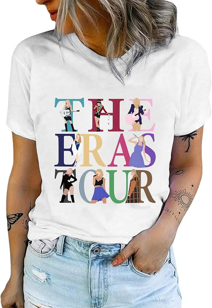 EVELUST Womens Country Concert Shirt - Cute Music Festival Graphic Tee World Tour Outfits Fan Lov... | Amazon (US)