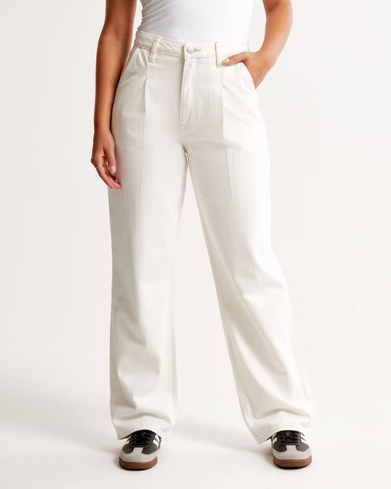 Women's Curve Love High Rise Loose Jean | Women's Bottoms | Abercrombie.com | Abercrombie & Fitch (US)
