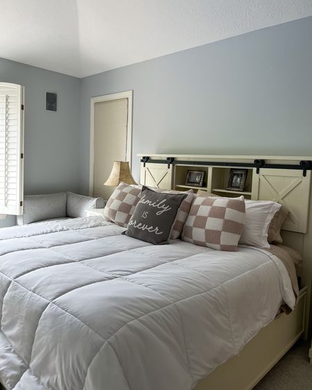 Checkered pillow cover. Home decor. Duvet for kind bed. Master bedroom. Kind bedding. 

#LTKhome #LTKFind