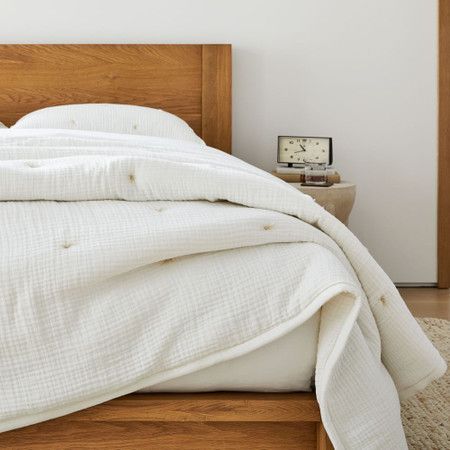 Dreamy Gauze Cotton Bedspread & Pillowcases | West Elm (UK)