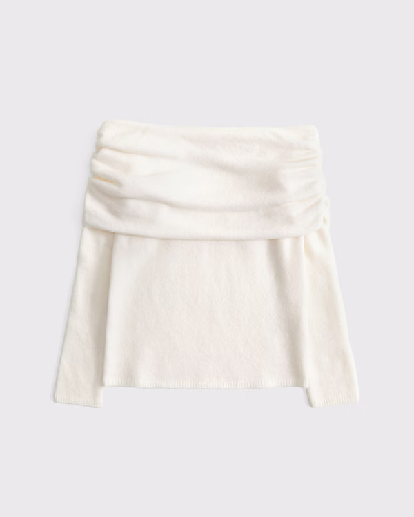 Women's Foldover Off-The-Shoulder Sweater | Women's Tops | Abercrombie.com | Abercrombie & Fitch (US)