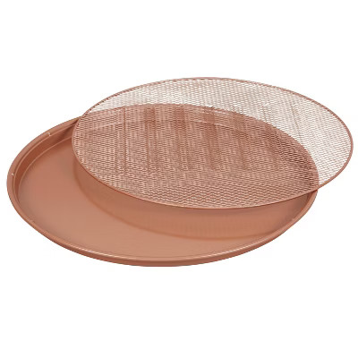 Wilton 16" Rose Gold Ceramic Pizza Pan | Target